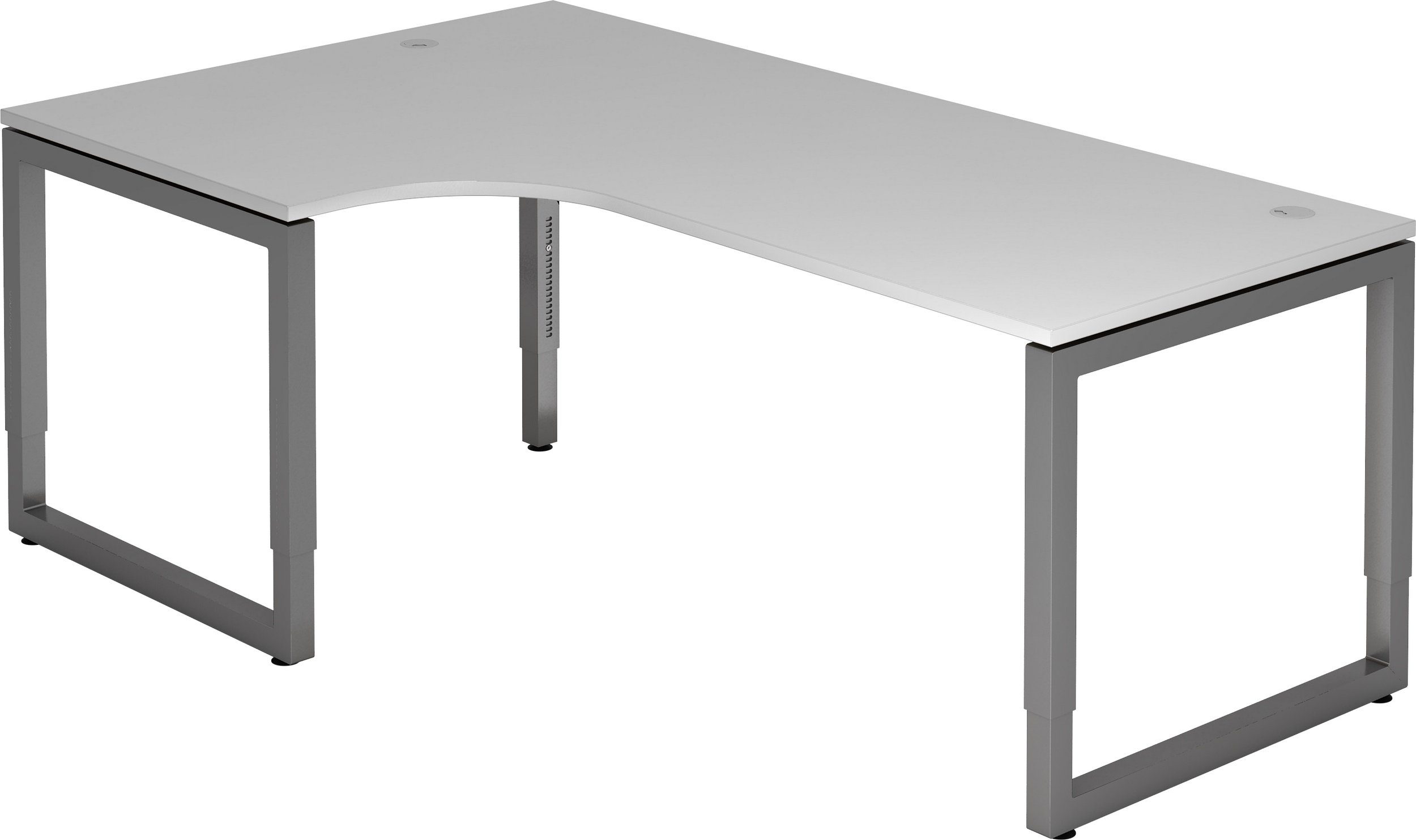 Graphit bümö 200 Grau Schreibtisch Dekor: Schreibtisch 120 cm Serie-R, x Gestell: Eckform: - -