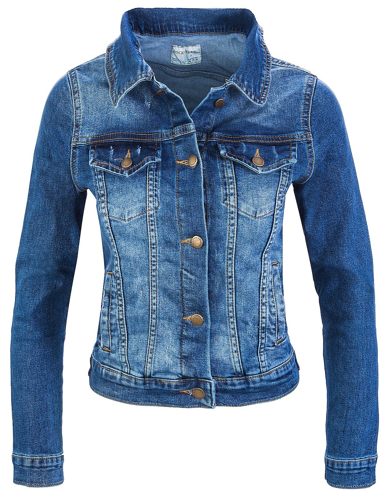 Rock Creek Jeansjacke Damen Jeansjacke Denim D-401