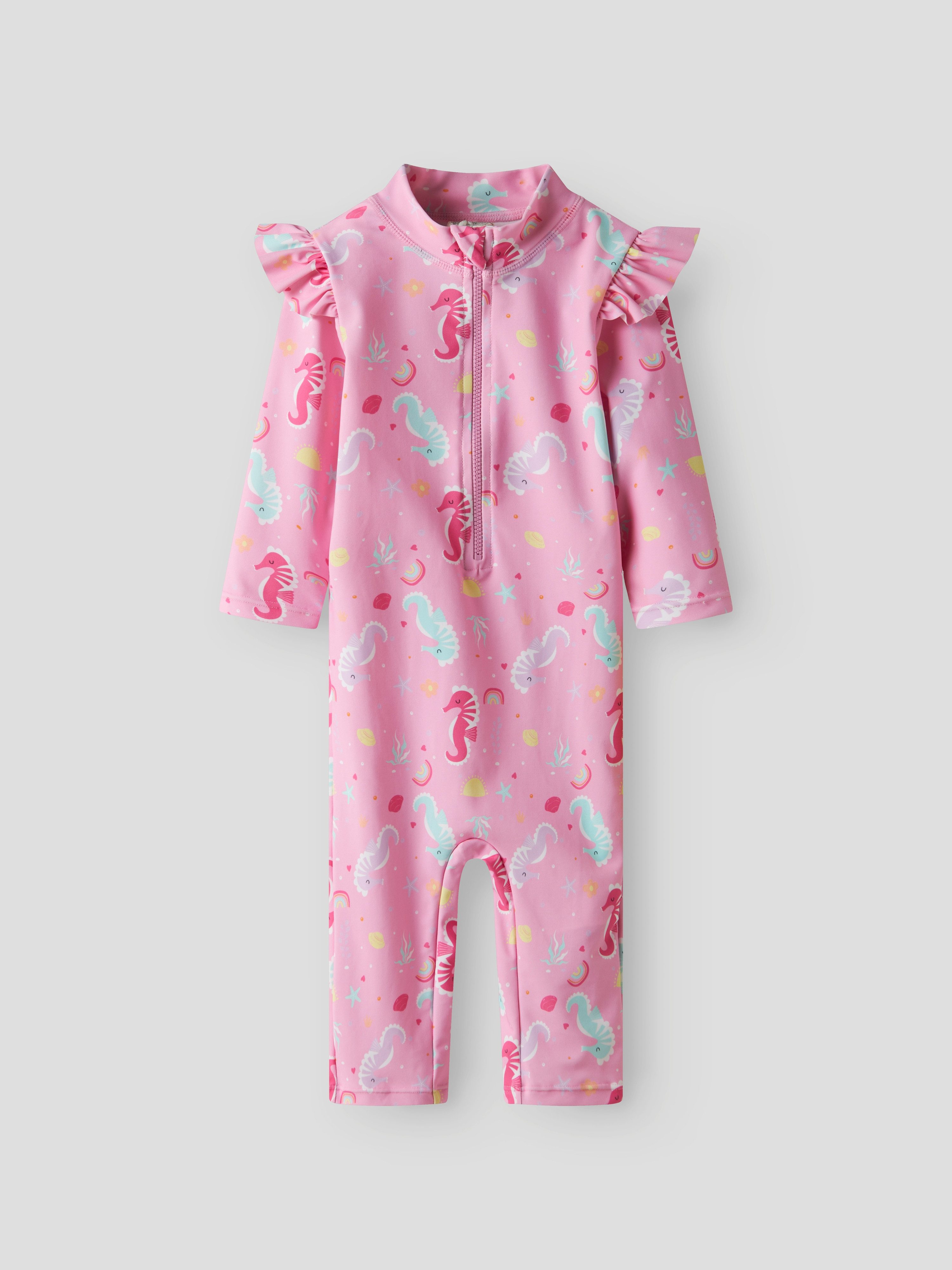 Name It Badeanzug NMFZILA 3/4 UV SWIMSUIT Overall mit langem Arm und langem Bein