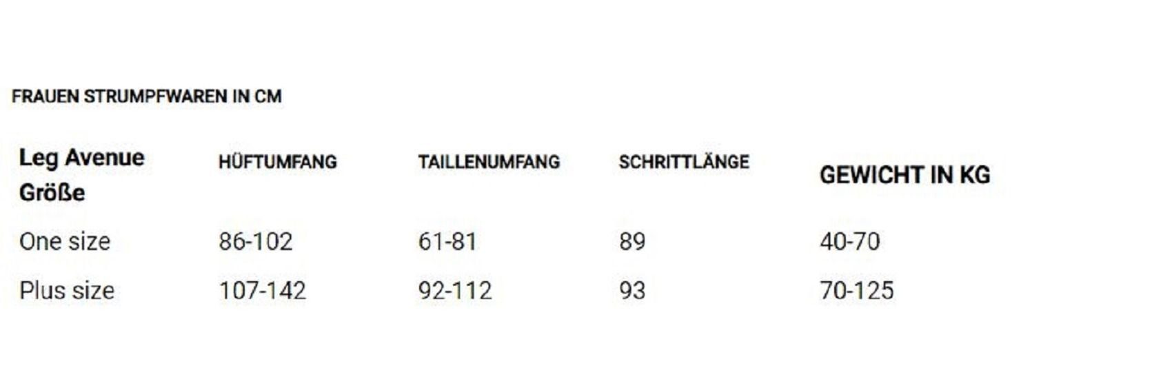 Strümpfe Leg Strümpfe Einheitsgröße mit Avenue rot weißen 36 Querstreifen Damen ca. 40 halterlose Halterlose bis