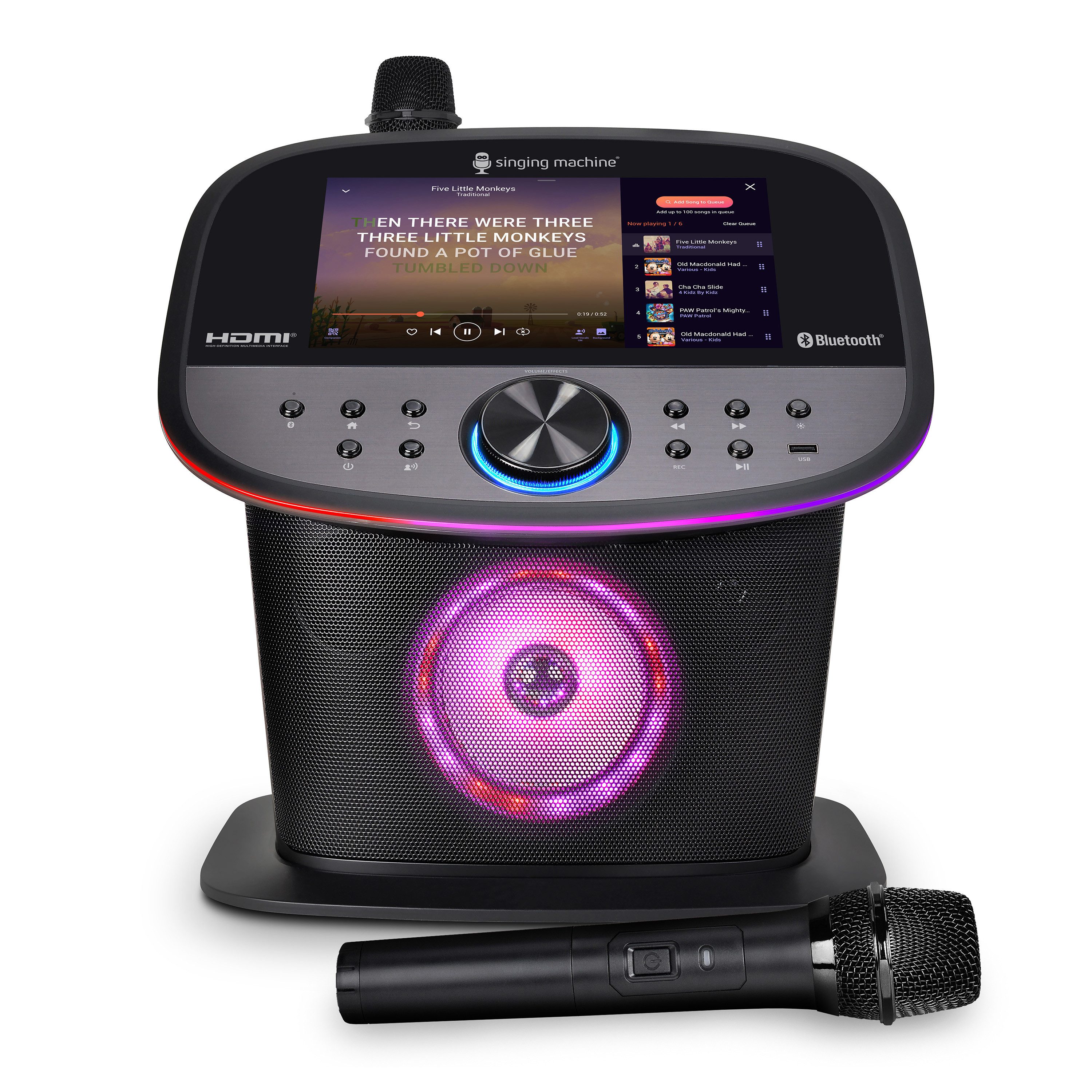 Singing Machine Singing Machine Karaoke – Die ultimative Unterhaltung Karaoke-Maschine (Bluetooth, 50 W, Bluetooth)