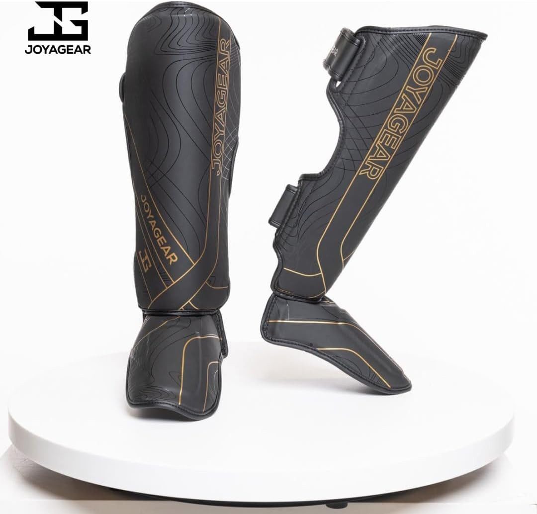 Joya Sports B.V. Kickboxhandschuhe JOYA Shin Pads, Kickboxing, Made of High-Quality Faux Leather