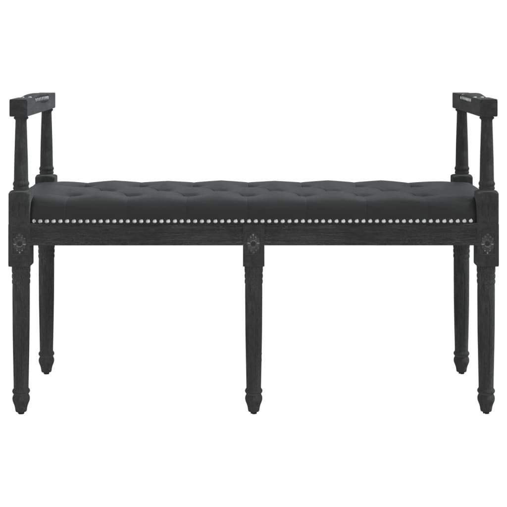 vidaXL Sitzbank Sitzbank Schwarz 110x40x70 cm Samt