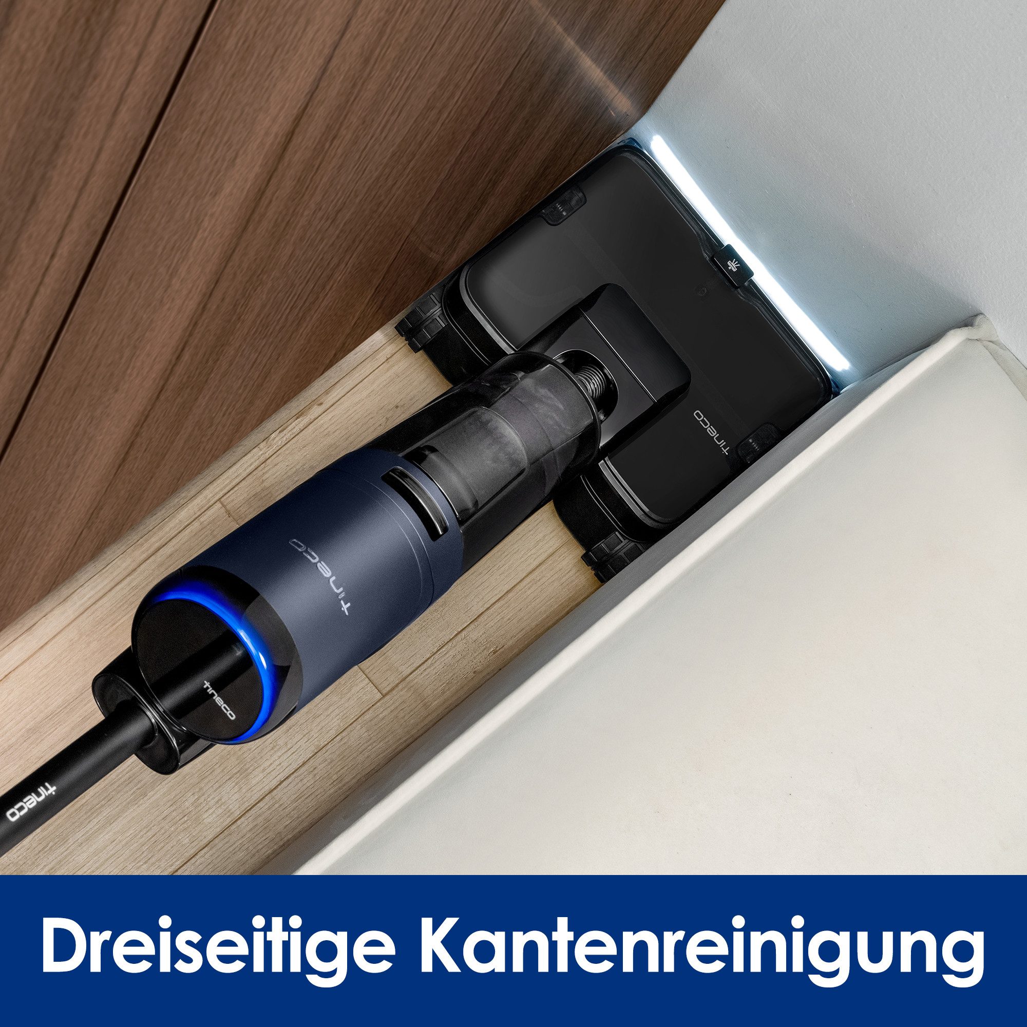 Tineco Nass-Trocken-Sauger FLOOR ONE S7 Max Pro mit Hochdruck-Wasserstrahl, 220 W, beutellos, intuitiver Selbstantrieb, Trocknung bei 85 °C