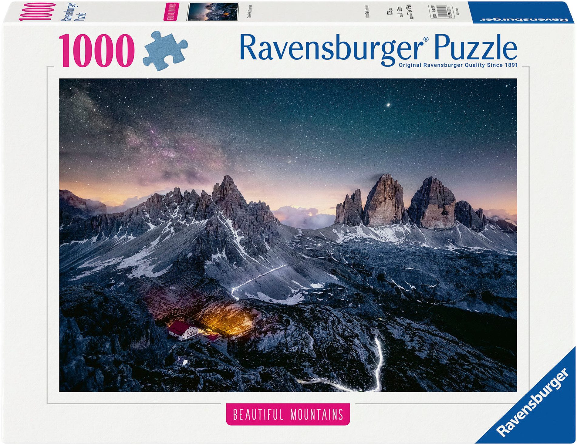 Ravensburger Puzzle Beautiful Mountains, Drei Zinnen, Dolomiten, 1000 Puzzl günstig online kaufen
