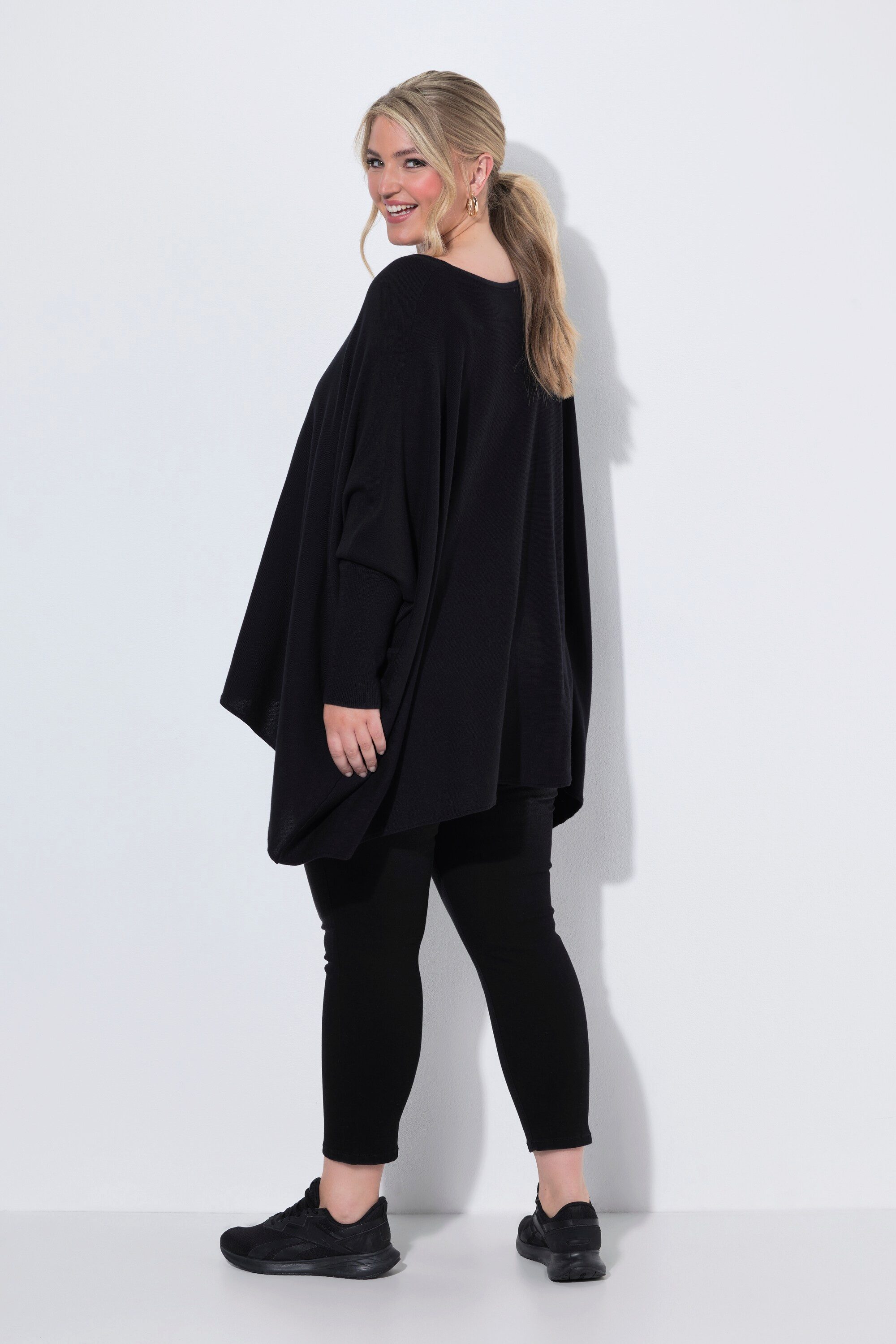 MIAMODA Pullunder Strick-Poncho oversized