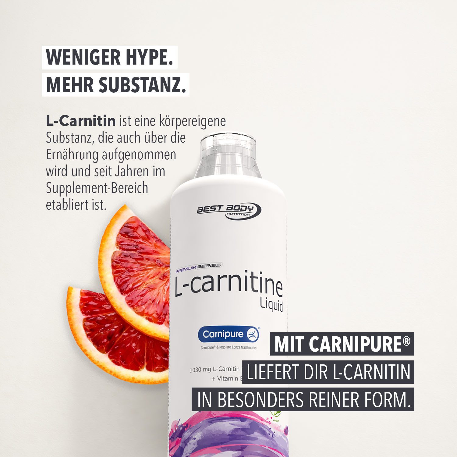 Best Body Nutrition L-Carnitin Liquid - 1000 ml Flasche Flüssigkeit