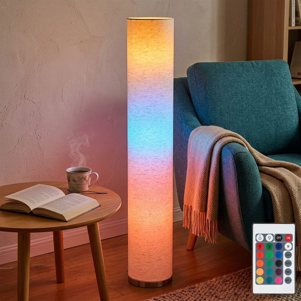 GLOBO LIGHTING Stehlampe, Leuchtmittel inklusive, Warmweiß, Stehleuchte Säulenlampe Wohnzimmer modern 3 flammig Stehleuchte mit