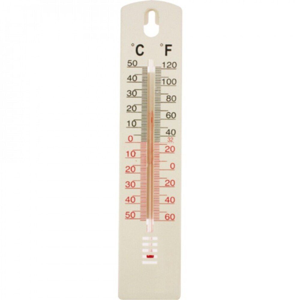 OSMA Werm Raumthermostat Thermometer 20x4,4 cm, max. 0 V, mechanisch, (Messgerät Temperatur, 1-St., Außenthermometer), messen