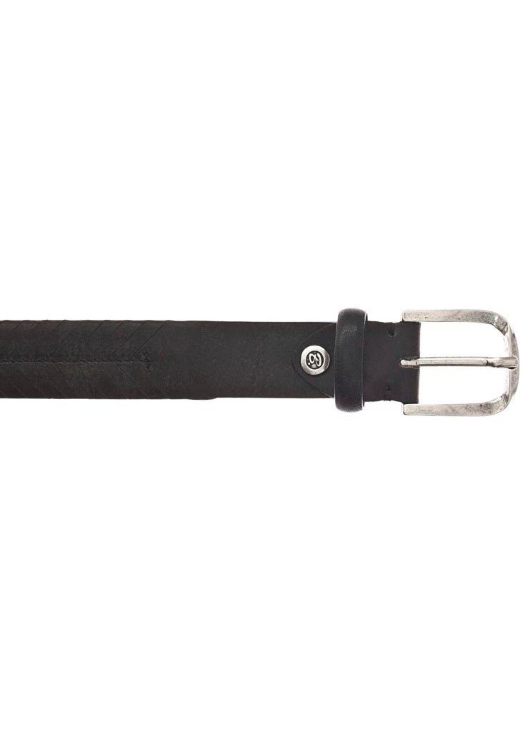schwarz b.belt mit Prägung Vollledergürtel Ledergürtel