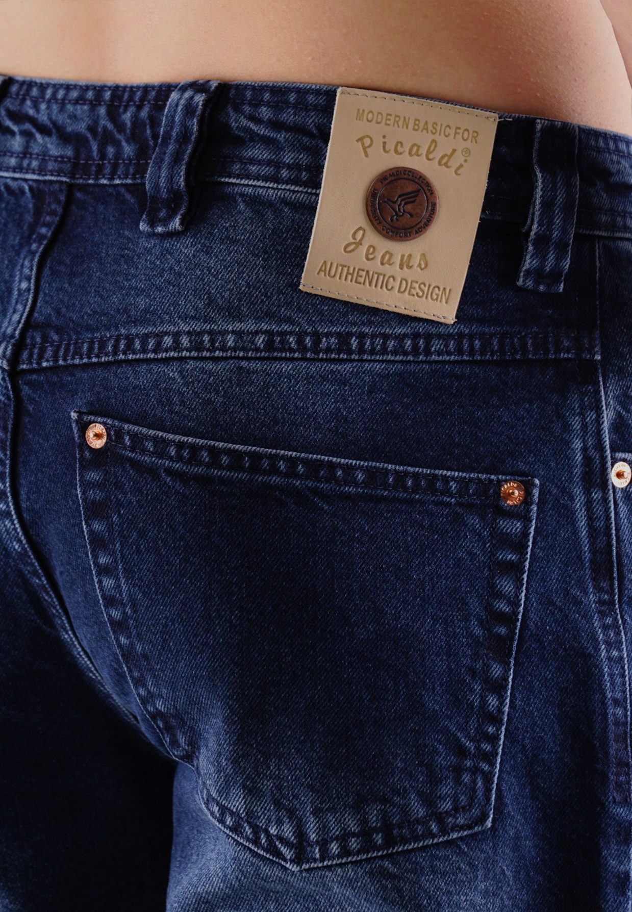 PICALDI Jeans 5-Pocket-Jeans Relax Tapered Fit Jeans Zicco 472 Tansanit – Marengo Blue (1-tlg) Relaxed Tapered Fit
