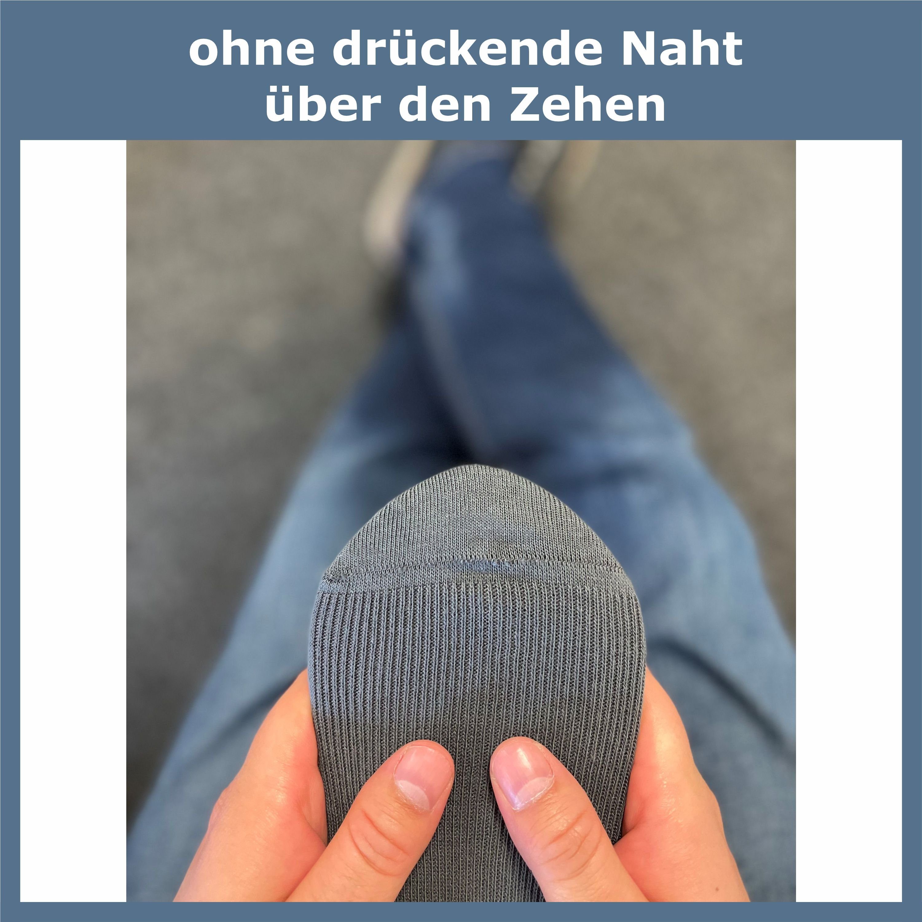GAWILO Kompressionsstrümpfe zum Reisen, Sport oder lange Sitzen für Damen & Herren (4 Paar) Venenfreundlich dank spezieller Strickkonstruktion – Bild 4 von 5