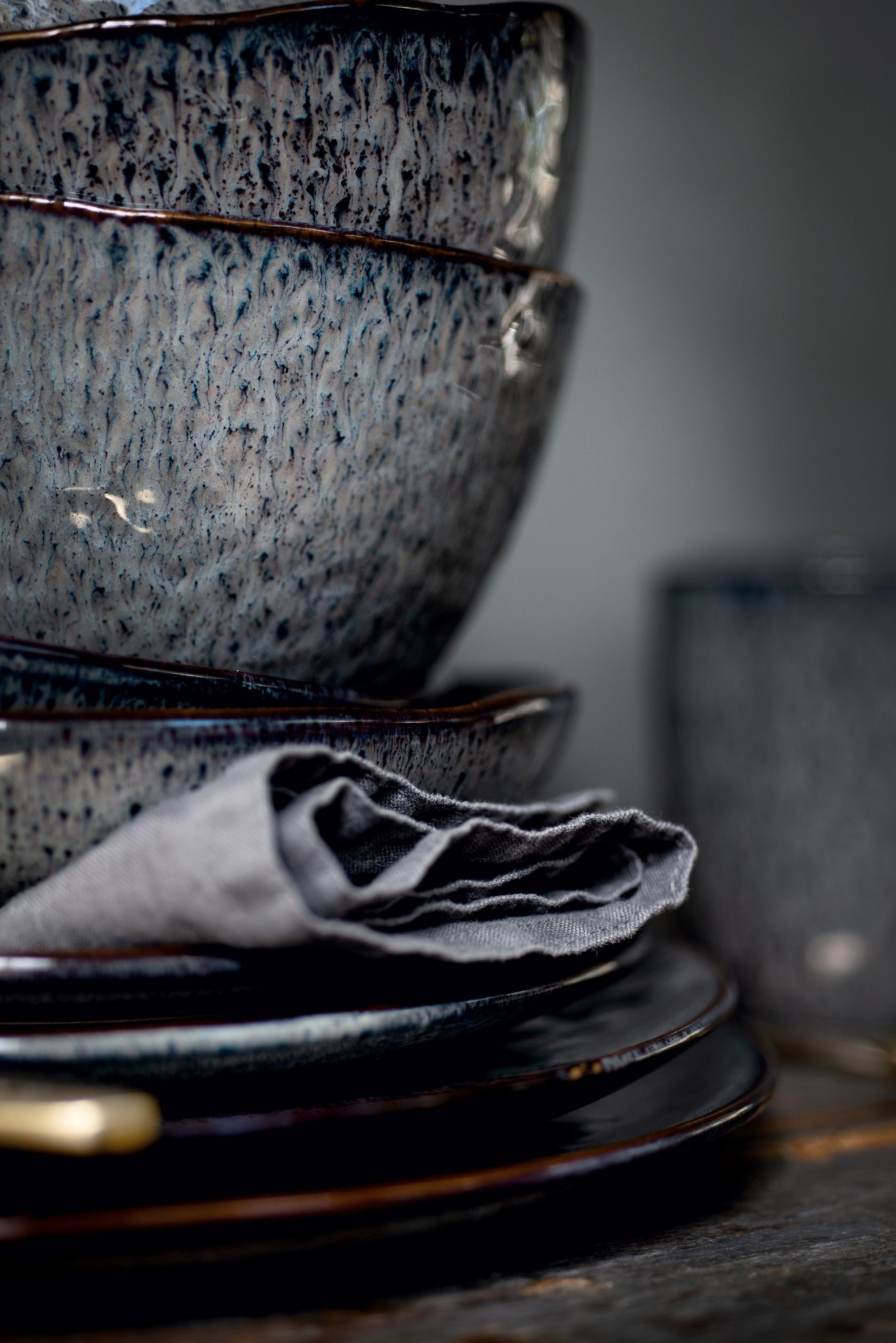 LEONARDO Geschirr-Set Dessertteller LEONARDO MATERA DH 22.50x2 cm grau