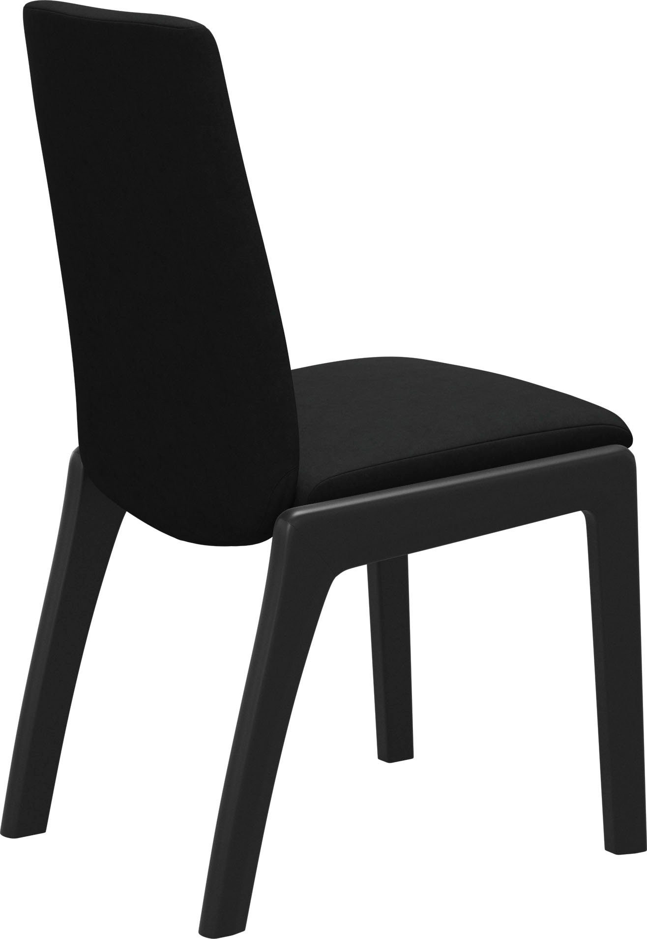 Stressless® Polsterstuhl Laurel, Low Back, Größe M, mit abgerundeten Beinen in Schwarz