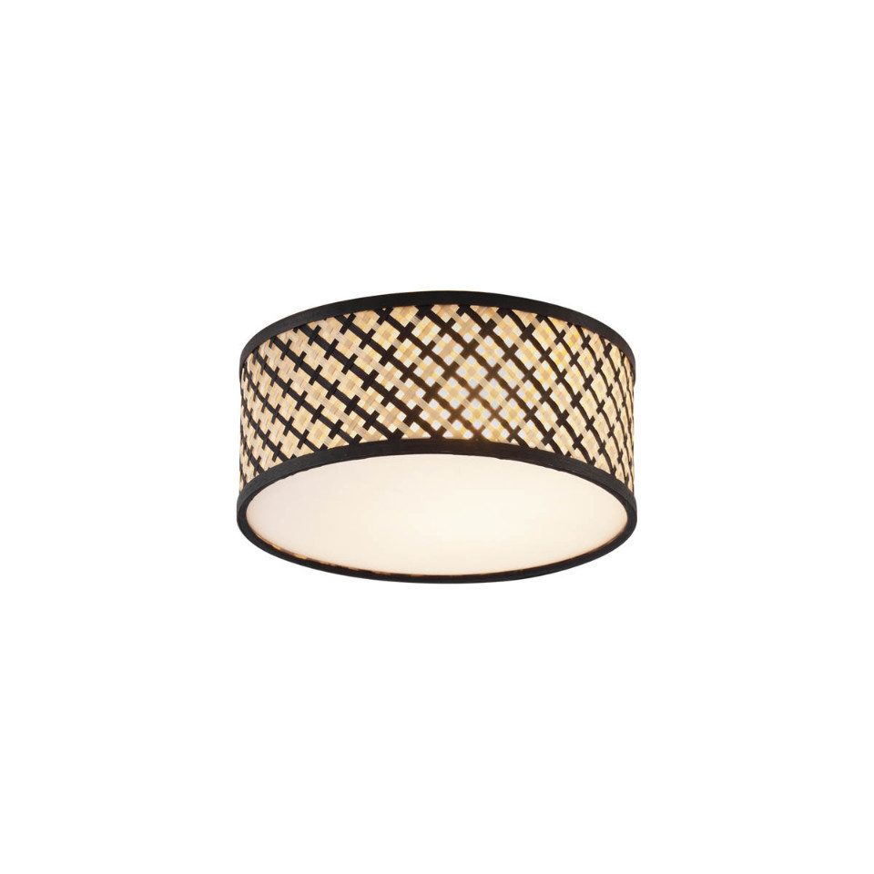 Qazqa Deckenleuchte Tremmo, ohne Leuchtmittel, Extra-Warmweiß, QAZQA Deckenleuchte, e27, Naturel, Bamboo, Orientalisch
