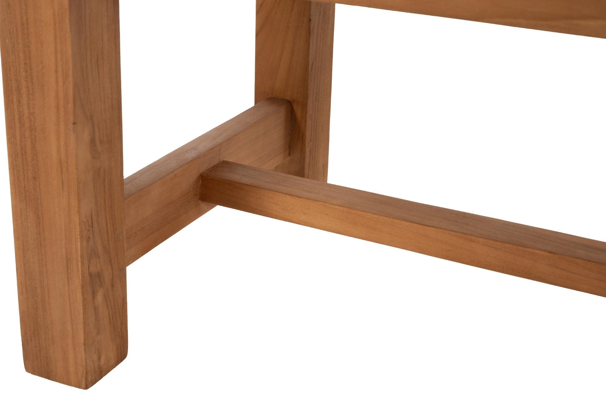 CLP Gartenbank Augusta, aus wetterfestem Teakholz, mit Rückenlehne