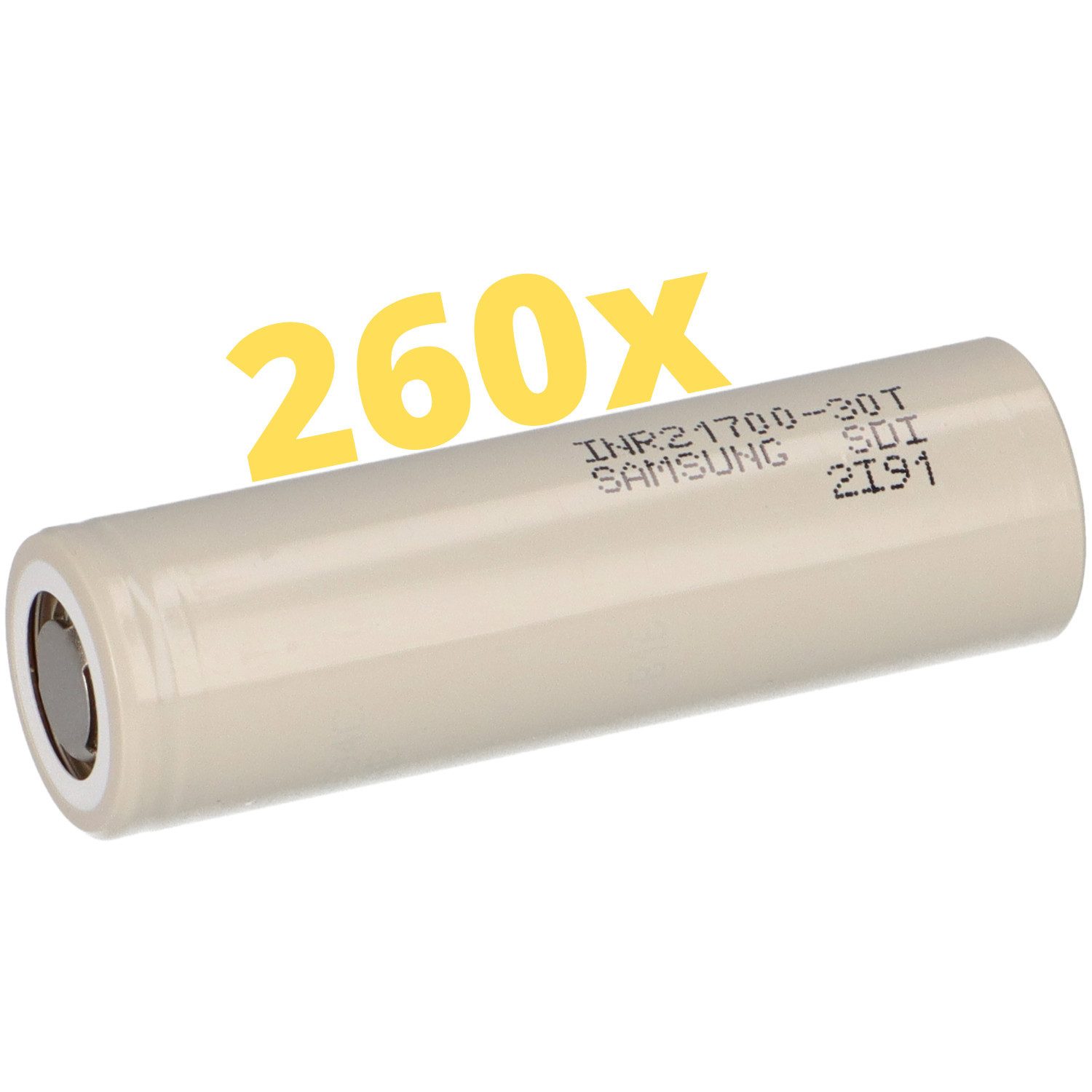 Kung Long 260x Samsung INR21700-30T 3,6V 3000mAh 35A Li-Ion-Akku Bleiakkus