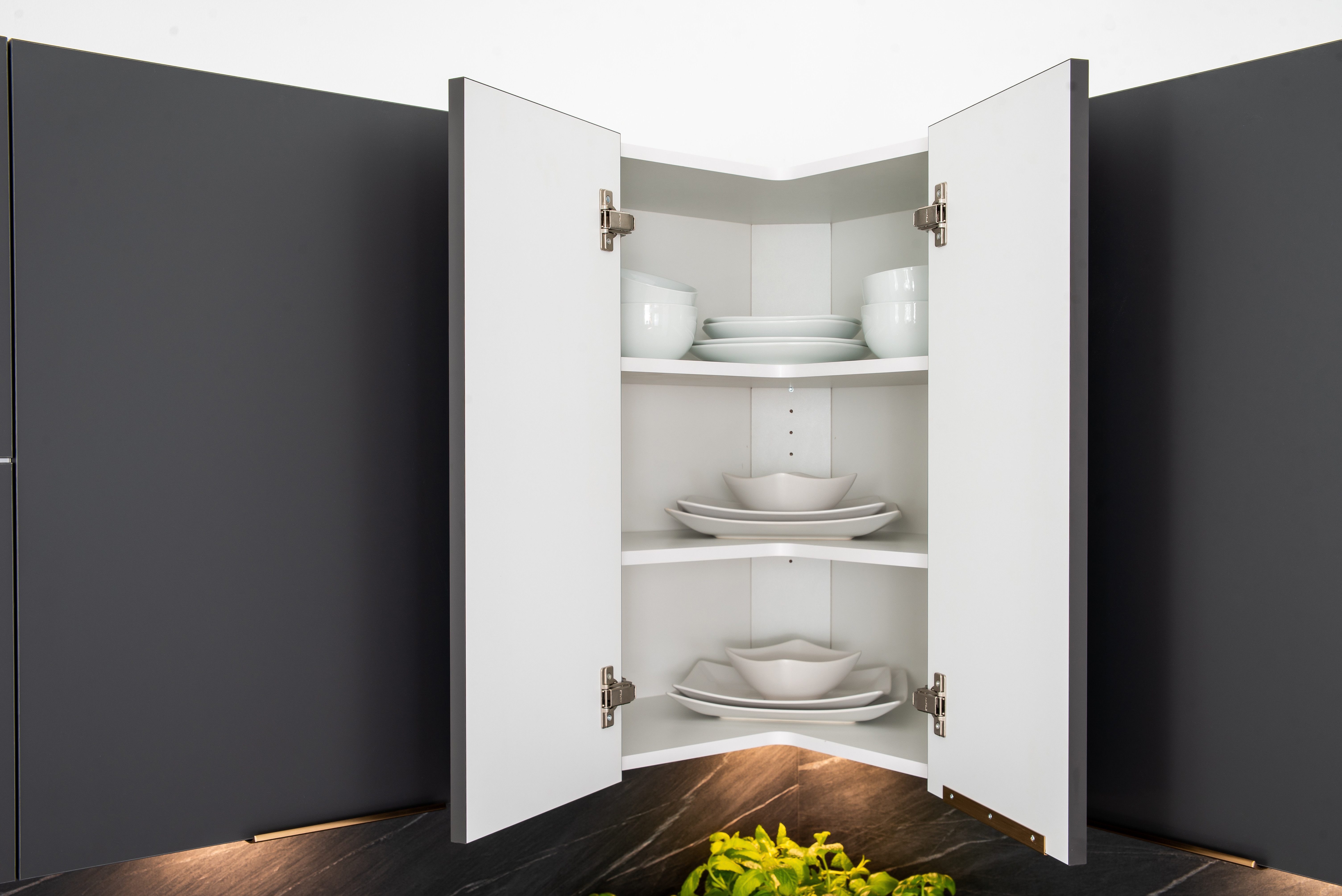 ROYAL24_MARKT Winkelküche KS6-G350 – MAX & KATE 190 × 180 cm – Modern & funktional, (Komplett Set), Feinste Qualität - Modern - Zeitlos