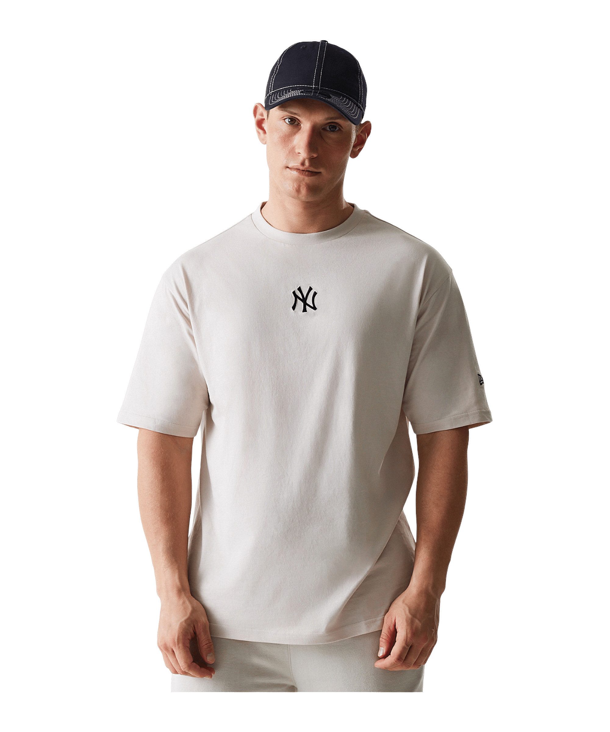 New Era T-Shirt New Era NOS MLB New York Yankees T-Shirt Beige Baumwolle günstig online kaufen
