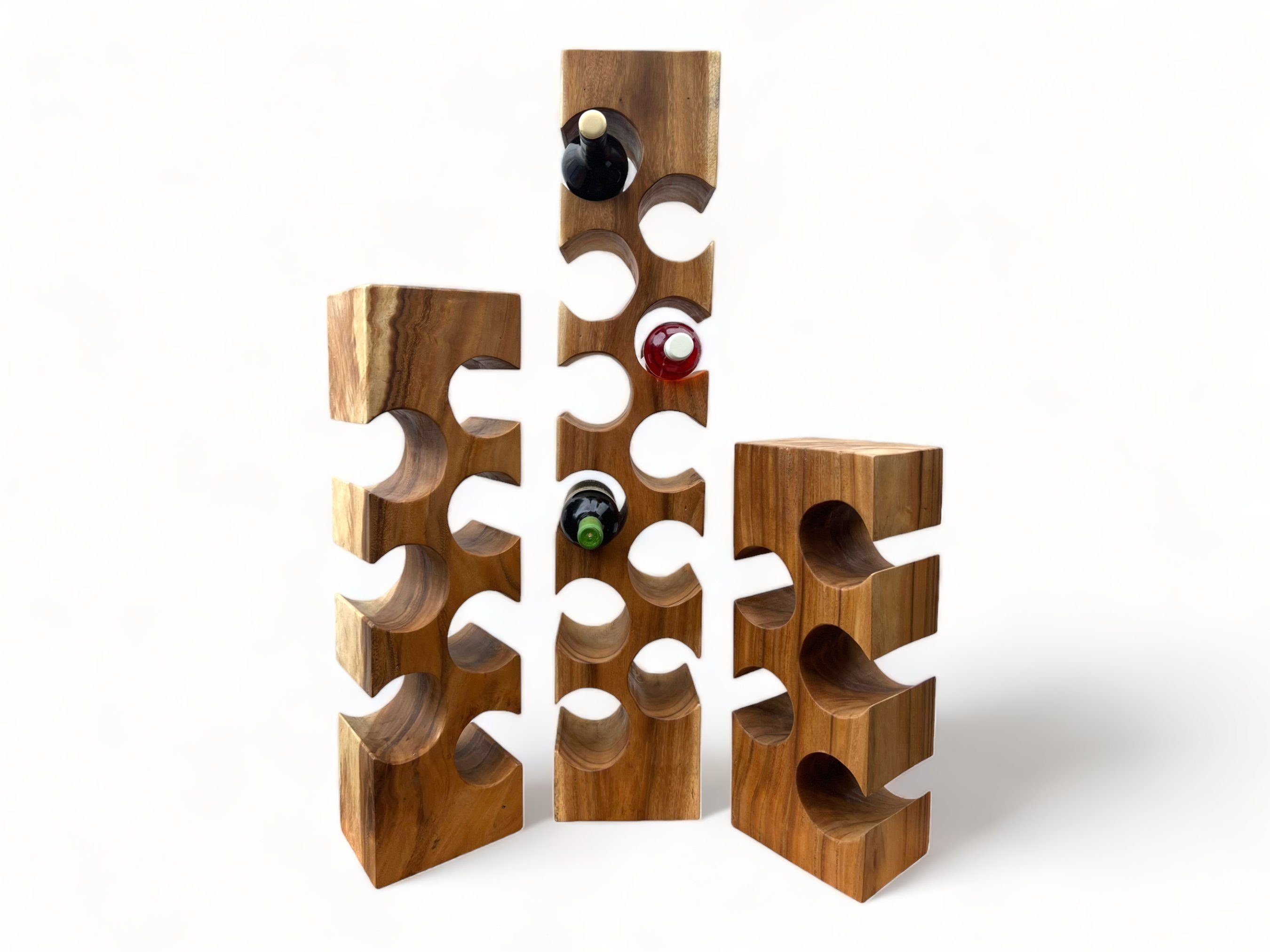 Weinregal Massiv Holz: Handgefertigter, Edler & Hochwertiger Weinhalter