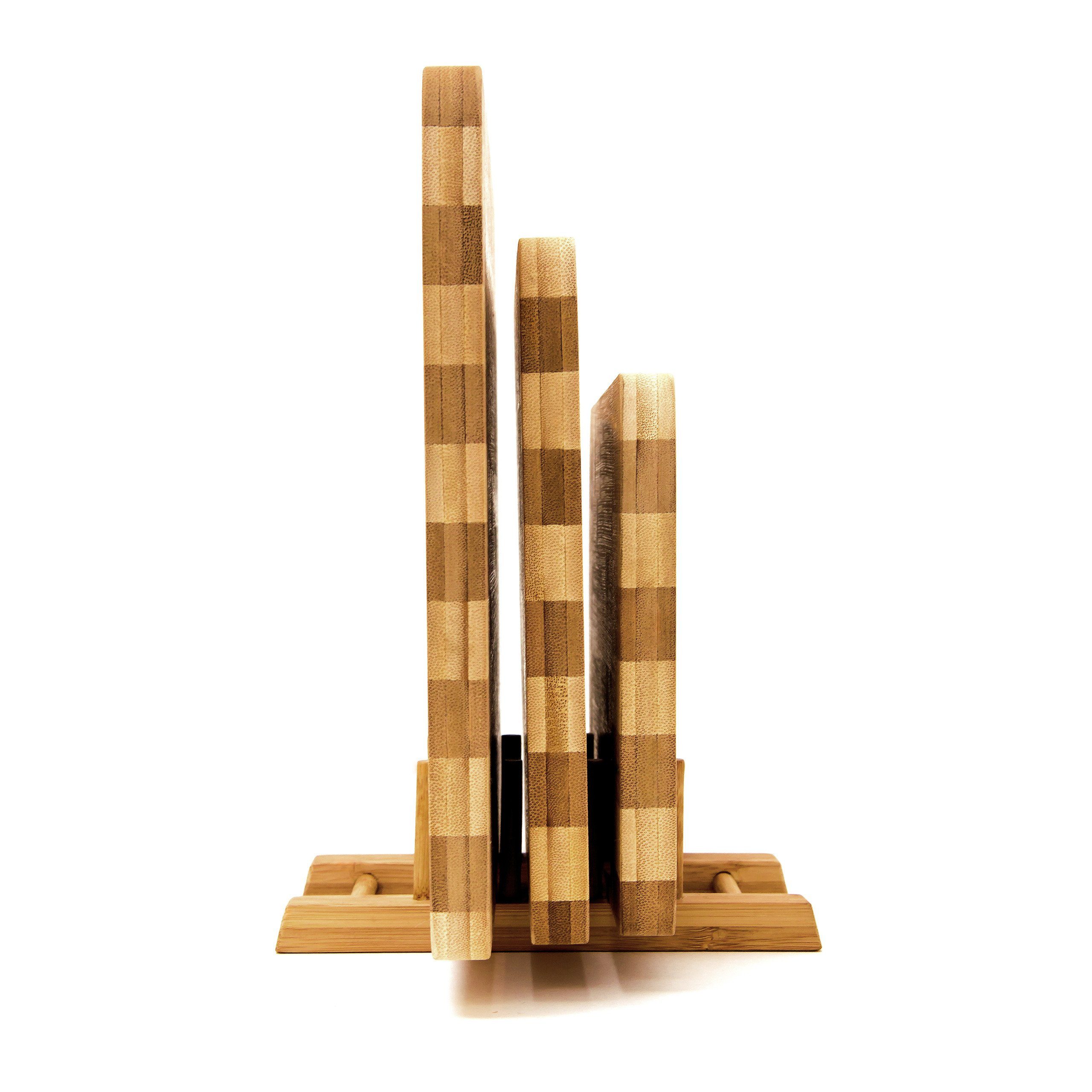 relaxdays Set Bambus gestreift, Bambus