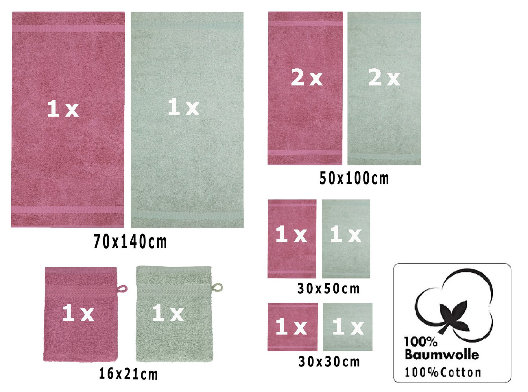 Betz Handtuch Set 12-TLG. Handtuch Set günstig online kaufen