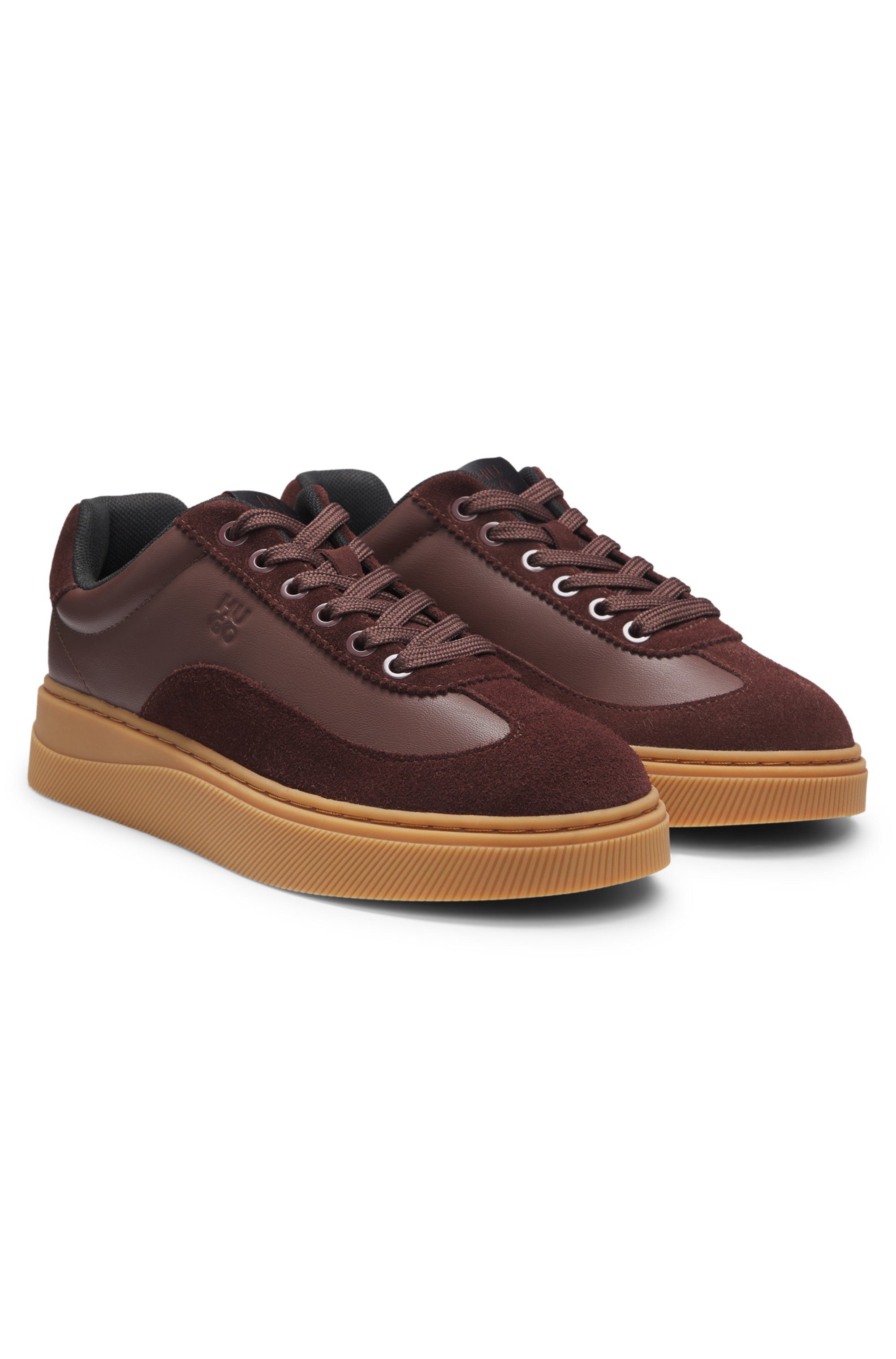 HUGO Plateausneaker Retrosneaker, Schnürschuh, Halbschuh mit günstig online kaufen