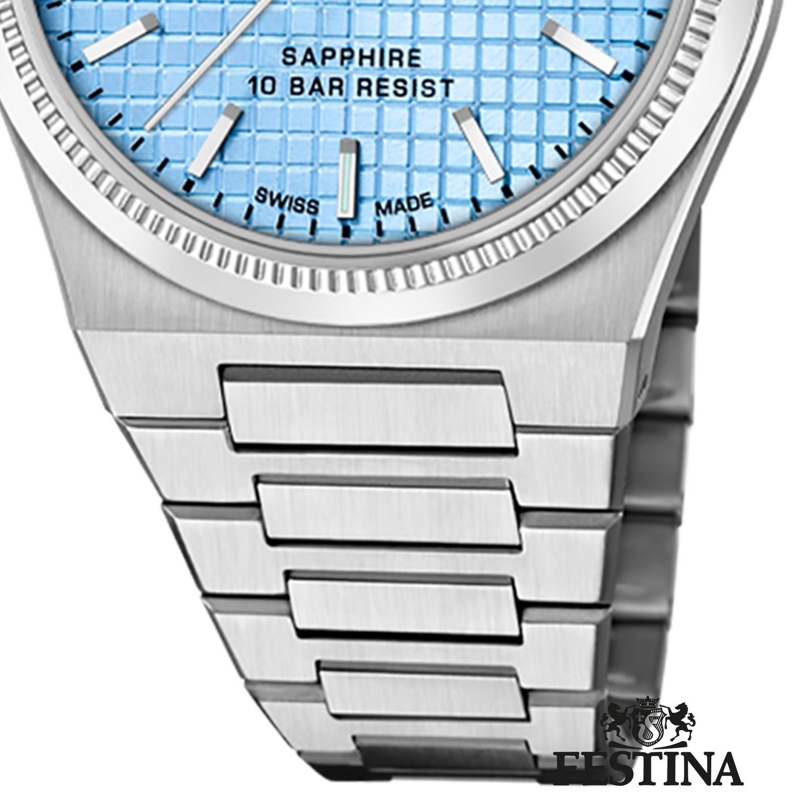Festina Automatikuhr Festina Damenuhr Edelstahl silber, (Analoguhr), Damen Armbanduhr rund, Edelstahlarmband silber, Elegant