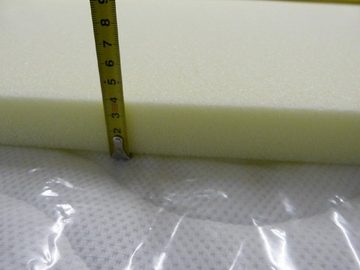 Matratzenauflage Topper Visco Viscoelastische Auflage Kern 4 cm. + versteppter Bezug Bettwaren Petri