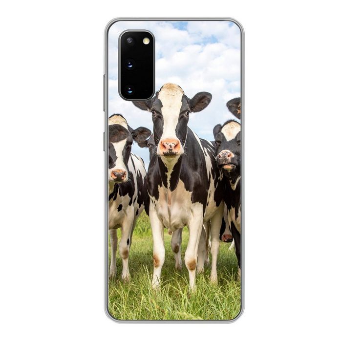 MuchoWow Handyhülle Kühe - Weide - Tiere - Natur - Gras Phone Case Handyhülle Samsung Galaxy S20 Silikon Schutzhülle