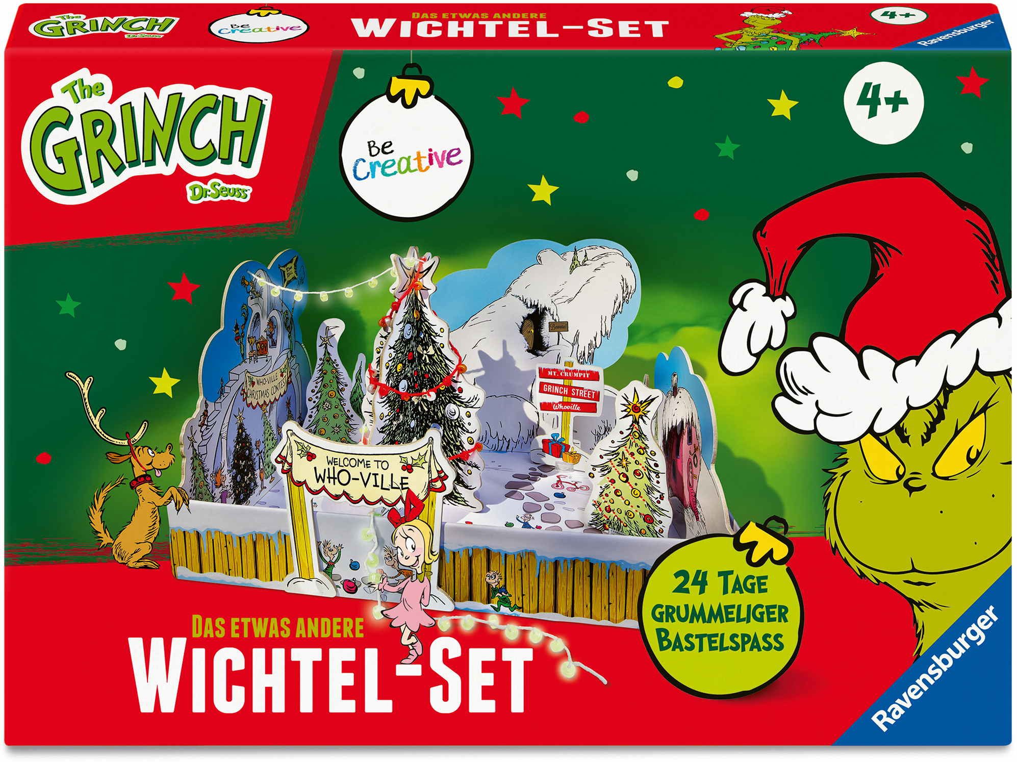 Ravensburger Kreativset Basteln Be Creative Maxi Wichtelset Grinch 12028009