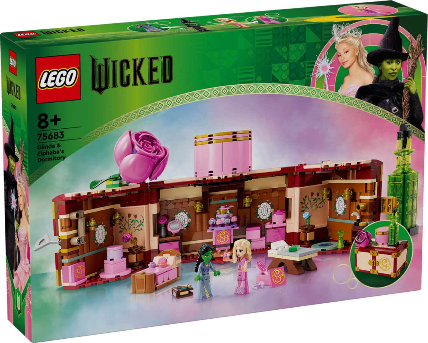 LEGO® Wicked Glindas und Elphabas Schlafsaal Konstruktionsspielsteine, (Glindas und Elphabas Schlafsaal, Klemmbausteine), Made in Europe