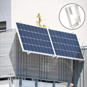 PFCTART Balkonhalterung Solarmodul-Kit-Halterung (Teleskop) Solarmodul-Halterung, (19-tlg., Einstellbarer Winkel)