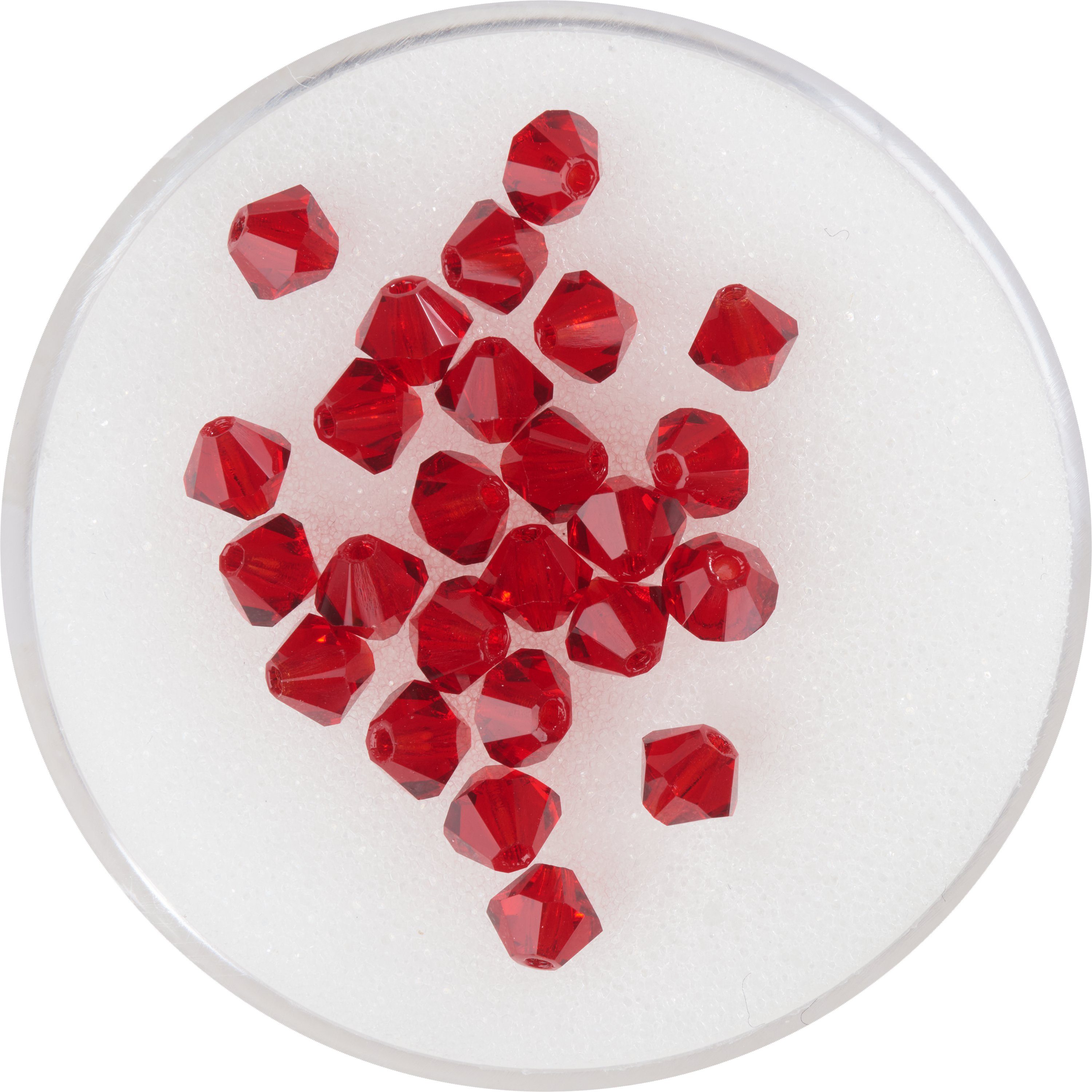 Pracht Bastelperlen Glasschliffperlen Glitzer, (25-tlg), 4 mm 25 Stück