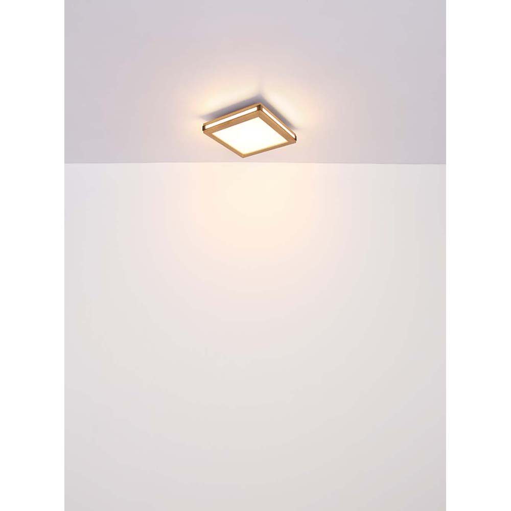 Deckenleuchte, L Holzoptik LED Deckenleuchte 3 Wohnzimmerlampe Lichtmodi Deckenlampe LED Globo