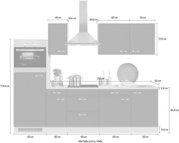 OPTIFIT Küchenzeile Faro, ohne E-Geräte, Breite 270 cm