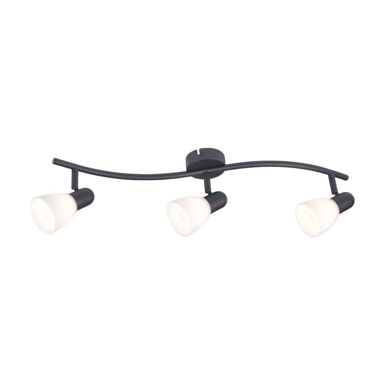 Rabalux Deckenleuchte Soma Deckenstrahler 3xE14 schwarz, ohne Leuchtmittel, Länge 60 cm