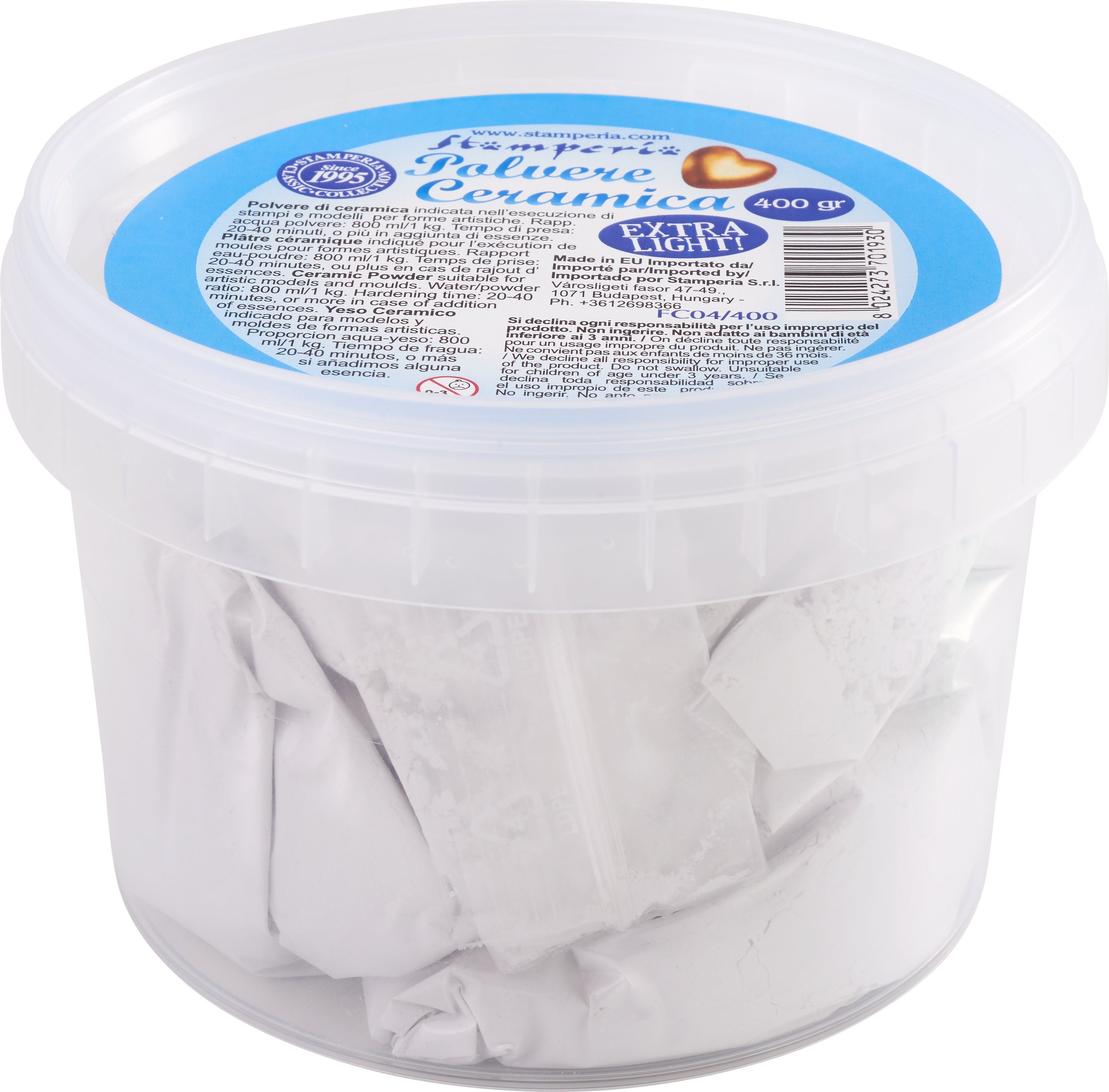 Stamperia Modelliermasse Ceramic Powder - Stone effect, 400 g