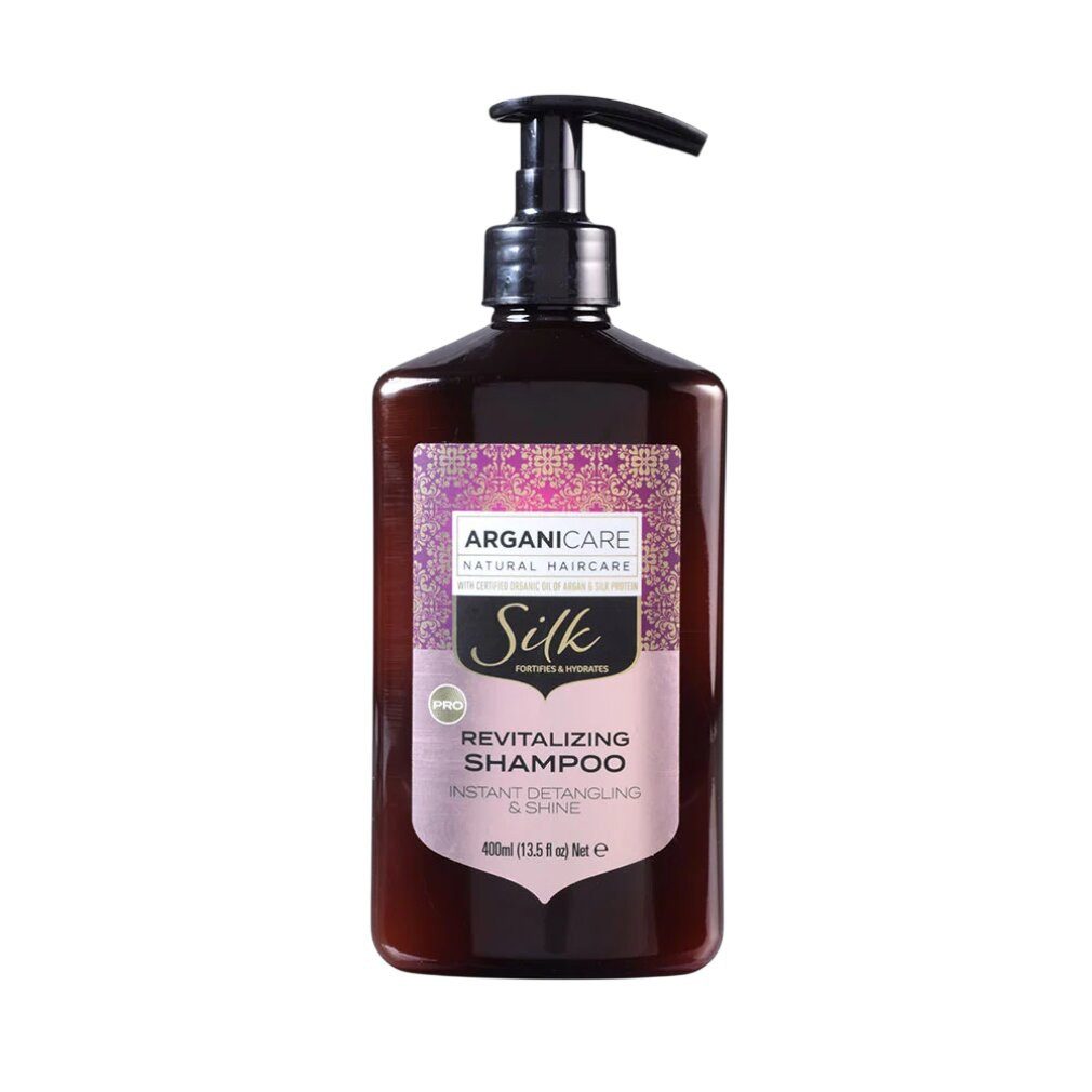 Arganicare Haarpflege-Set, Silk Protein, Haarshampoo, feuchtigkeitsspendend und pflegend