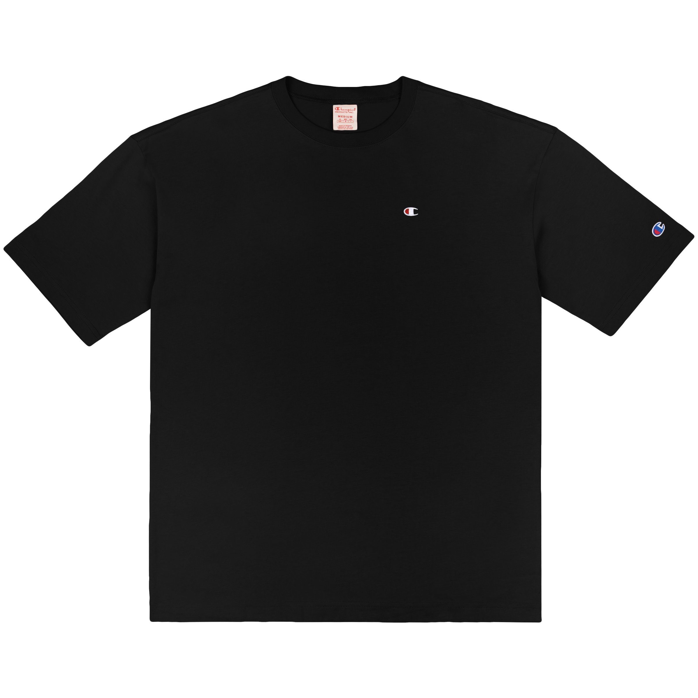 Weave 216548 Herren Champion Reverse Adult Crewneck Champion T-Shirt T-Shirt (schwarz) nbk