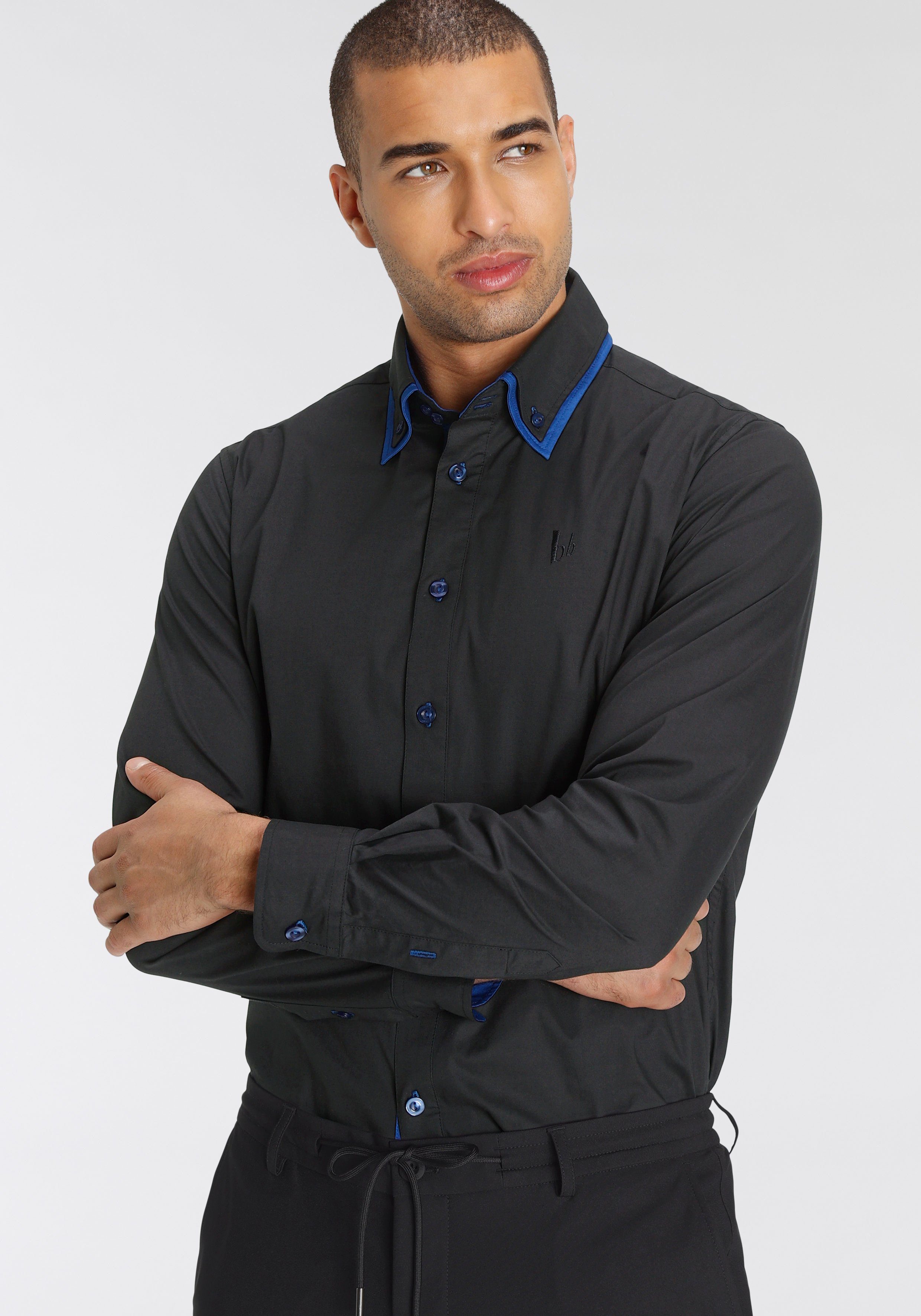 Langarmhemd Bruno Banani Button Down Kragen
