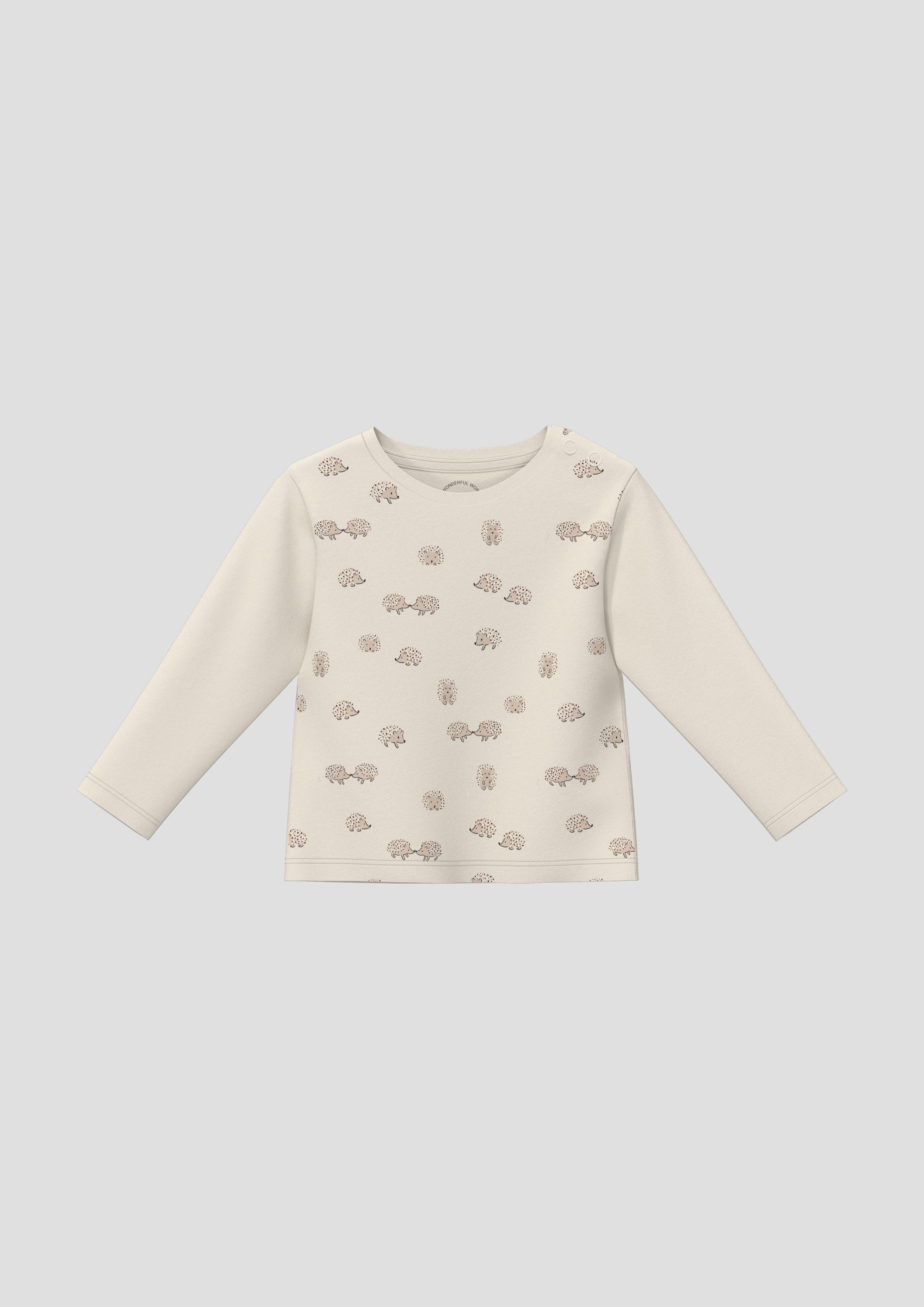 s.Oliver Langarmshirt Unisex Baumwoll-Shirt mit Igel-Print günstig online kaufen