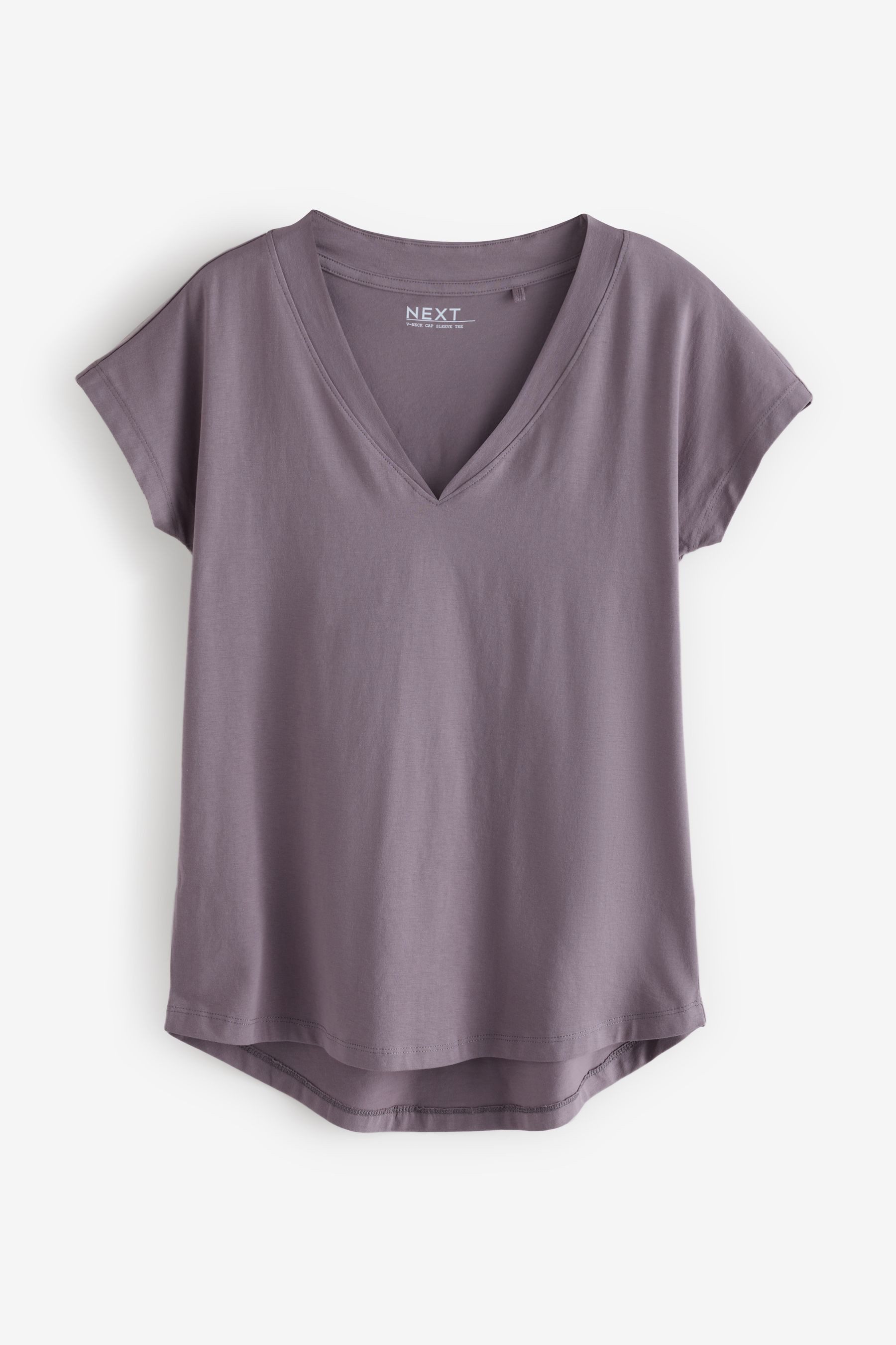 Next V-Shirt T-Shirts mit Flügelärmeln 100 % Baumwolle, 5 Stk. (5-tlg)