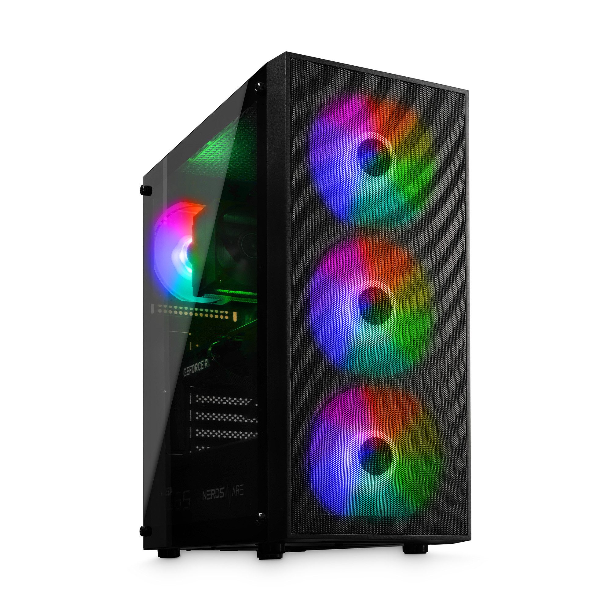 cybernerds P6 White Pro AMD Ryzen 5 5600 RTX 5060 Ti RGB Gaming PC (AMD Ryzen 5 5600, GeForce RTX 5060 Ti, 16 GB RAM, 512 GB SSD)