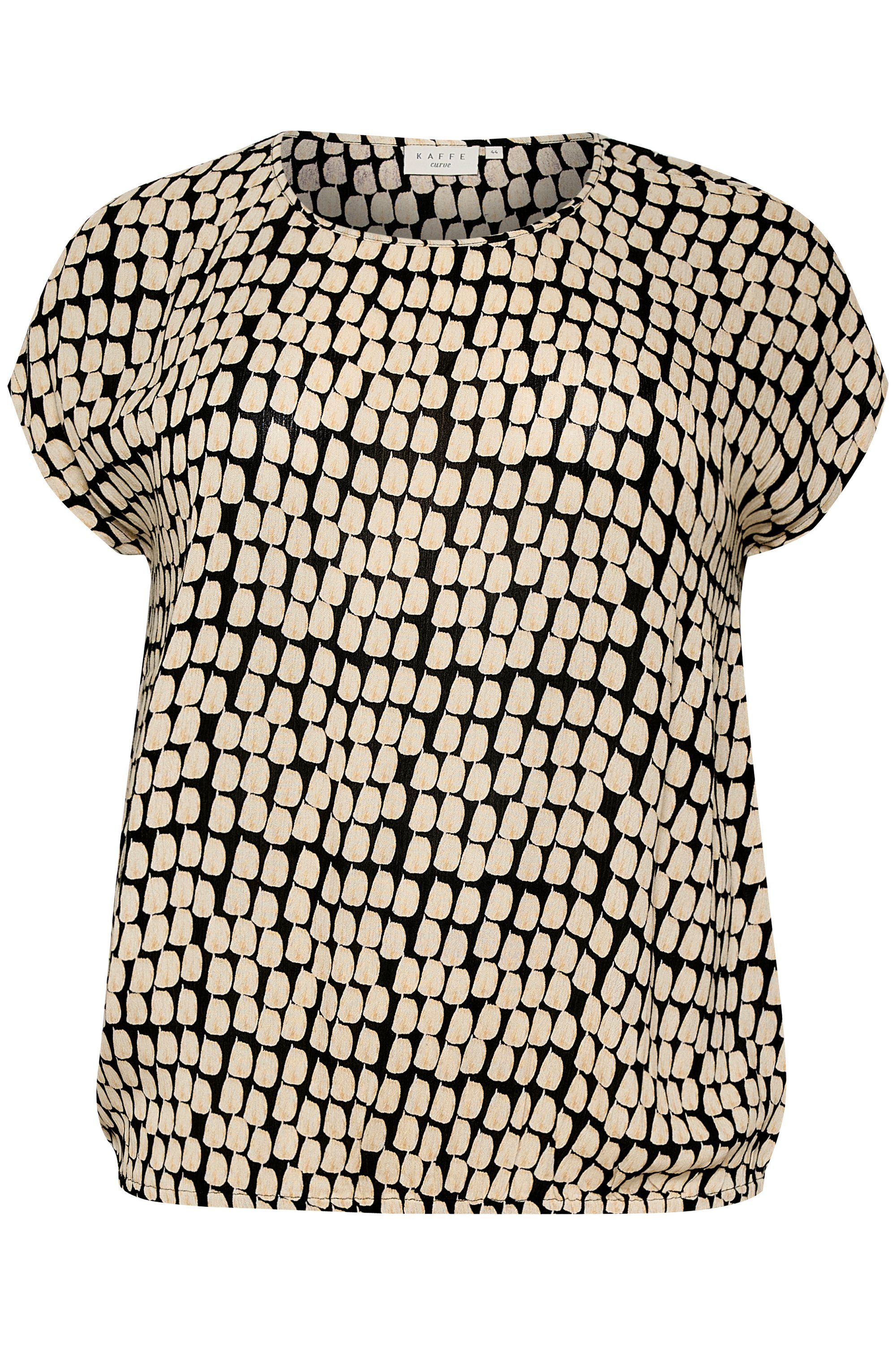 KAFFE Curve Kurzarmbluse Kurzarm-Bluse KClokana Große günstig online kaufen