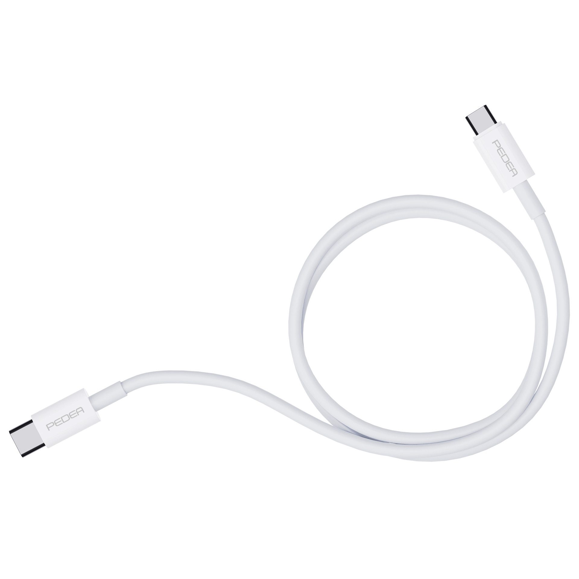 PEDEA Schnelllade- und Datenkabel USB-C/USB-C Smartphone-Kabel, USB-C, (100 cm), Daten- und Stromtransfer
