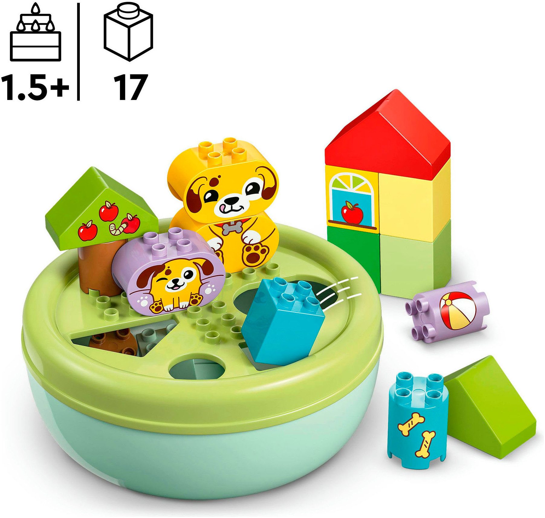 LEGO® Formsortierer: Welpenhaus (10441), LEGO DUPLO My First Konstruktionsspielsteine, (17 St), Made in Europe