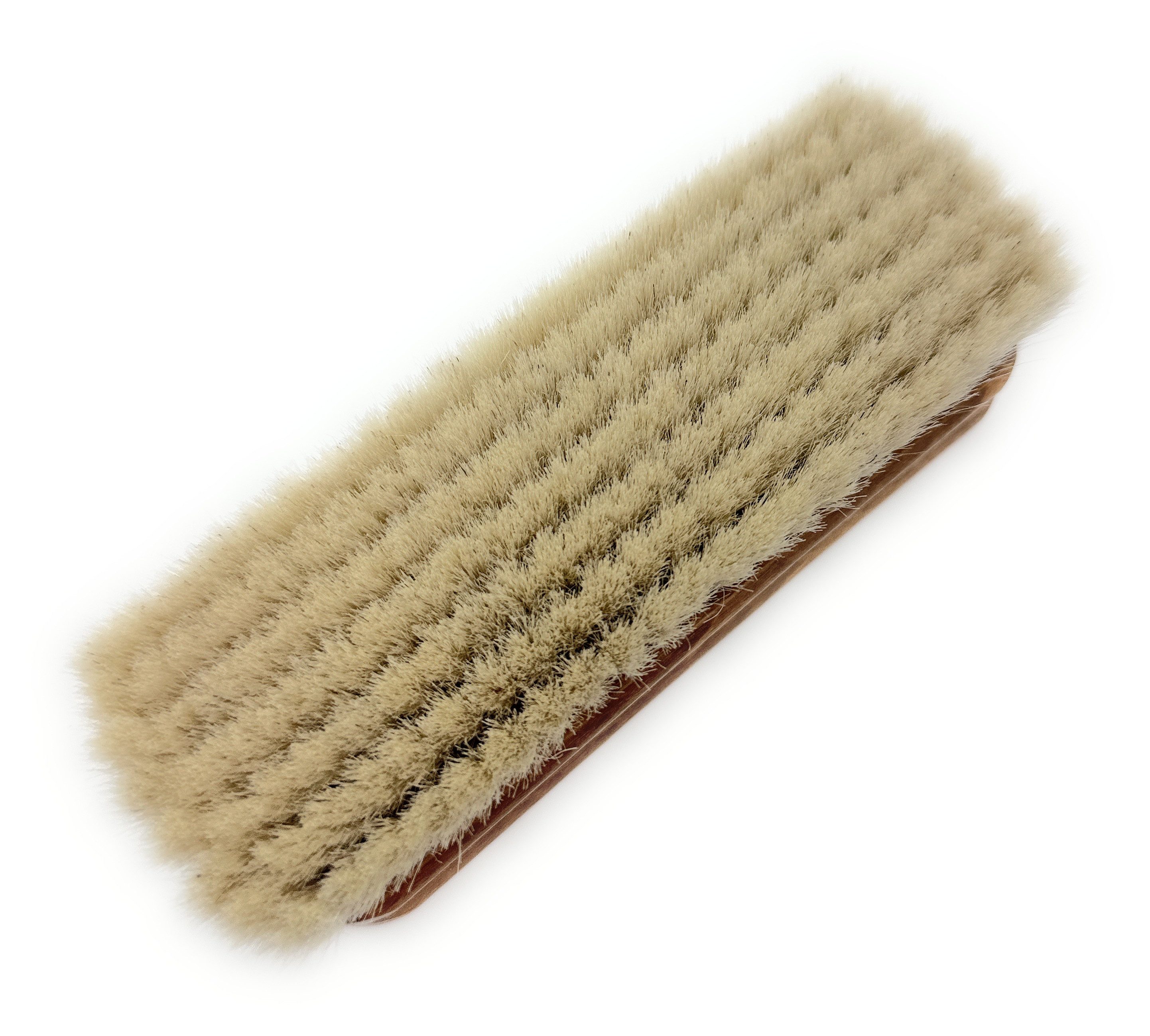 TelMo Schuhputzbürste Bürstenset Ziegenhaarbürste und Rosshaar Glanzbürste 150x50mm – Bild 4 von 5