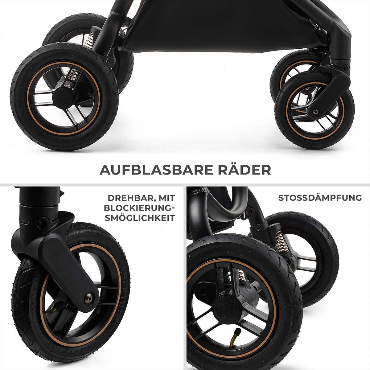 Kinderkraft Sportbuggy Kinderkraft Buggy MITZY AIR Ink Black – Bild 5 von 5