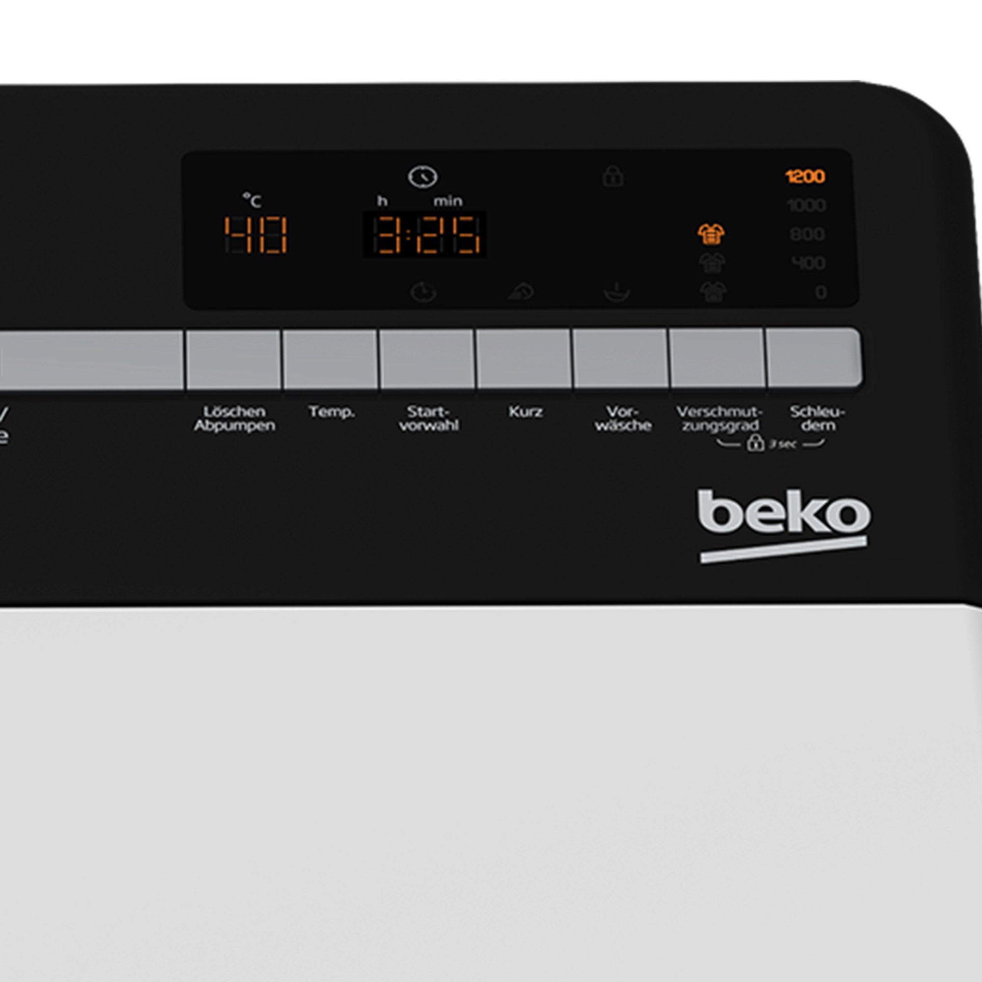 BEKO Waschmaschine Toplader BTL1WFP10622DE, 6 kg, 1200 U/min, FreshTouch, Multifunktionsdisplay, Aquastop, Unwuchtkontrolle – Bild 3 von 5